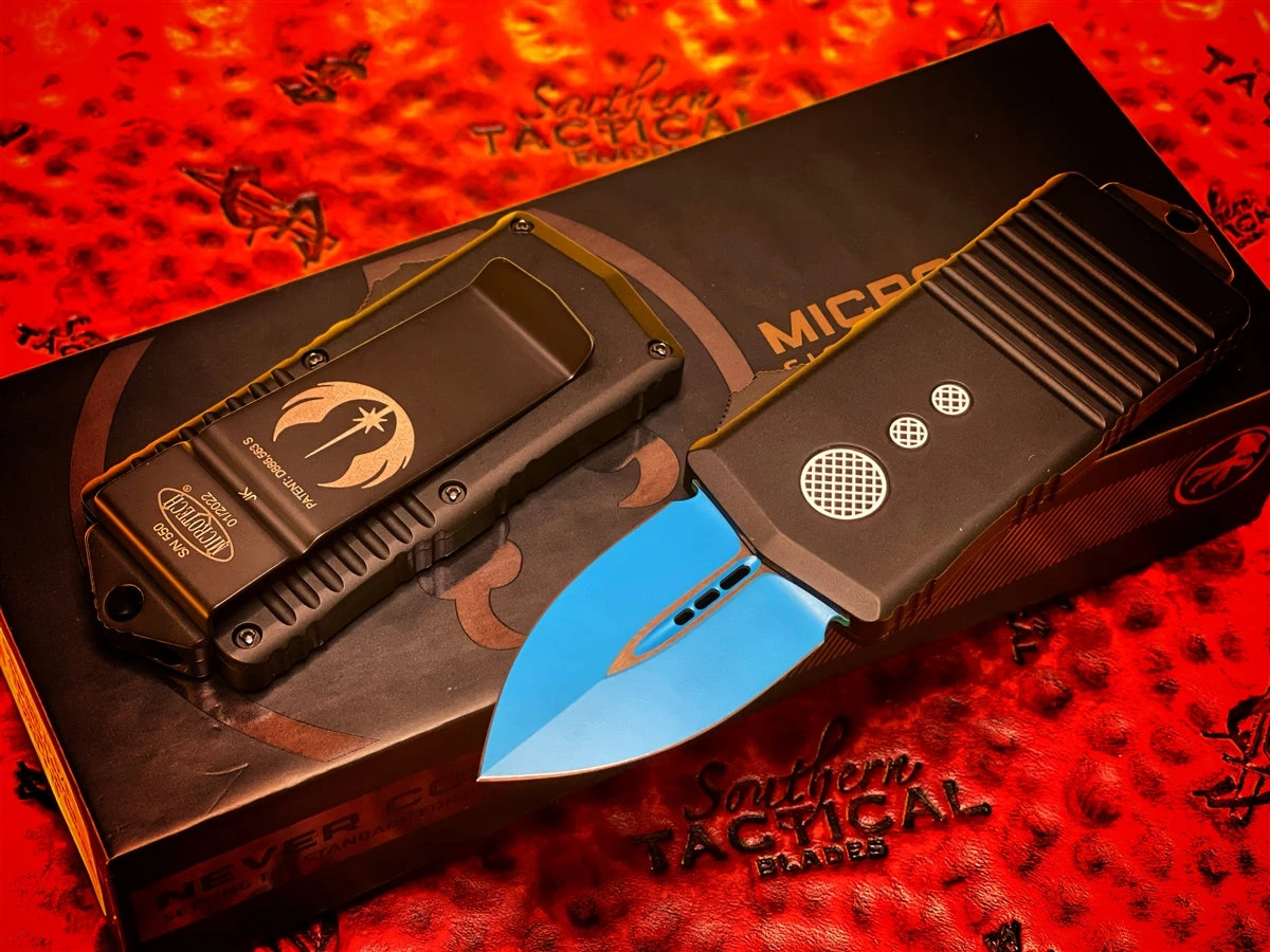 Microtech Exocet OTF Automatic Knife Double Edge Jedi Knight Standard Cali Legal OTF Knife 1 Microtech Exocet OTF Automatic Knife Double Edge Jedi Knight Standard Cali Legal OTF Knife