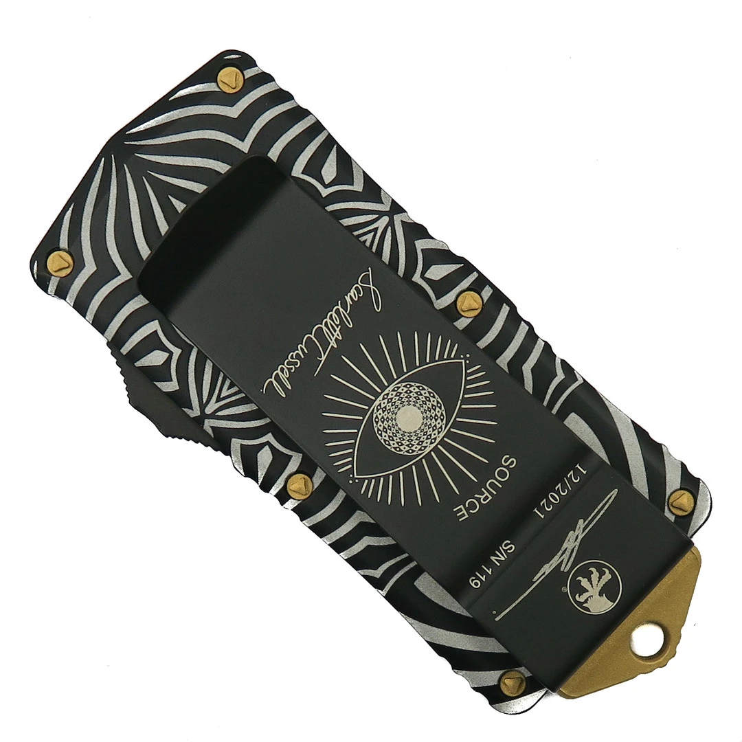 Microtech "Source" Exocet OTF Auto Knife, Black Blade 2 Microtech "Source" Exocet OTF Auto Knife, Black Blade - Image 2