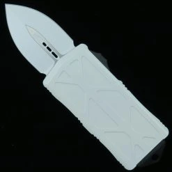 Microtech Storm Trooper Exocet OTF Auto Knife, Dagger White Blade