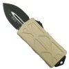 Microtech "Blade Show 40" Exocet Champagne OTF Auto Knife, Black Blade