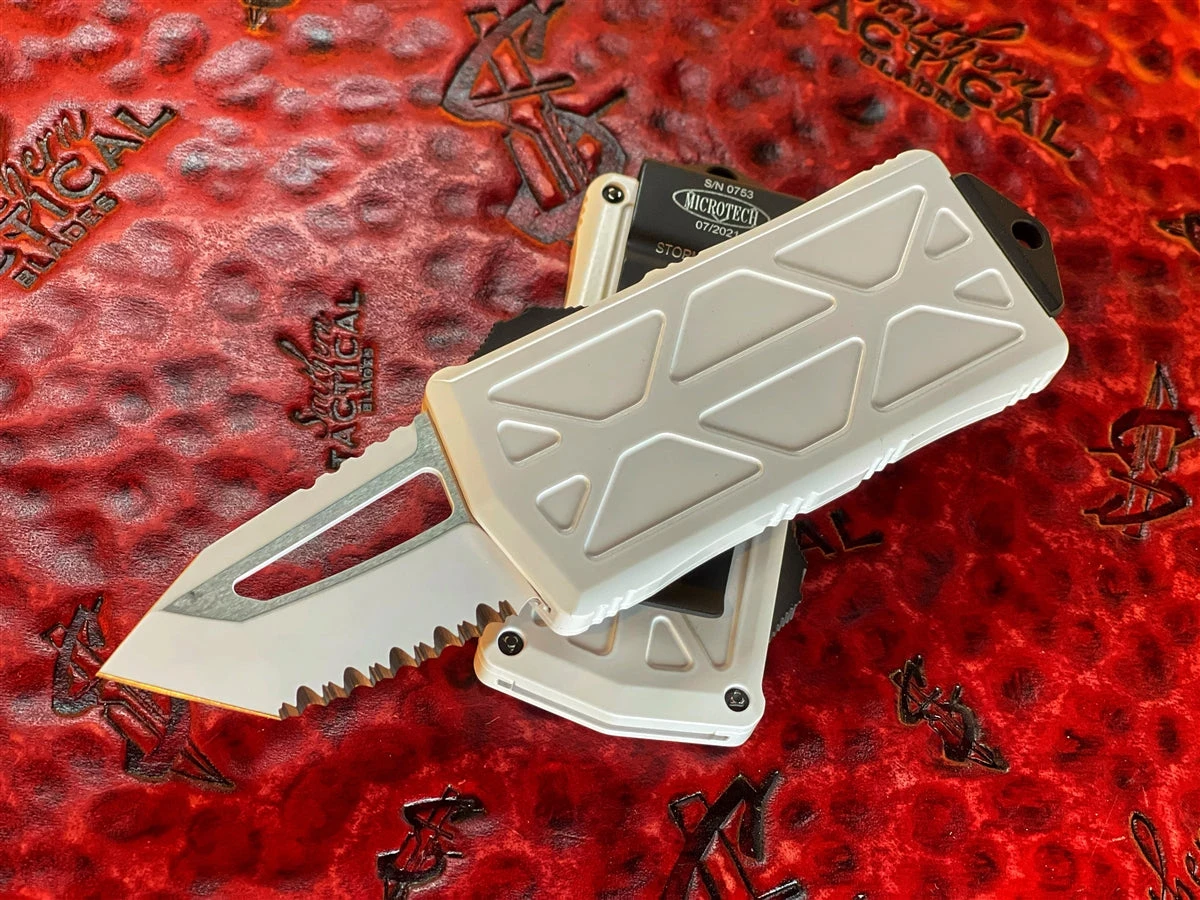 Microtech Exocet Tanto Edge StormTrooper Full Serrated 1 Microtech Exocet Tanto Edge StormTrooper Full Serrated