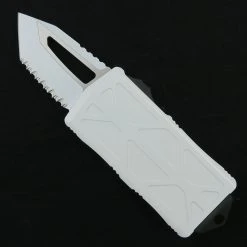 Microtech Storm Trooper Exocet OTF Auto Knife, Tanto Serrated Blade