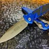 Microtech Socom Elite Manual Single Edge Apocalyptic Standard Blue