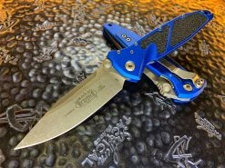 Microtech Socom Elite Manual Single Edge Apocalyptic Standard Blue
