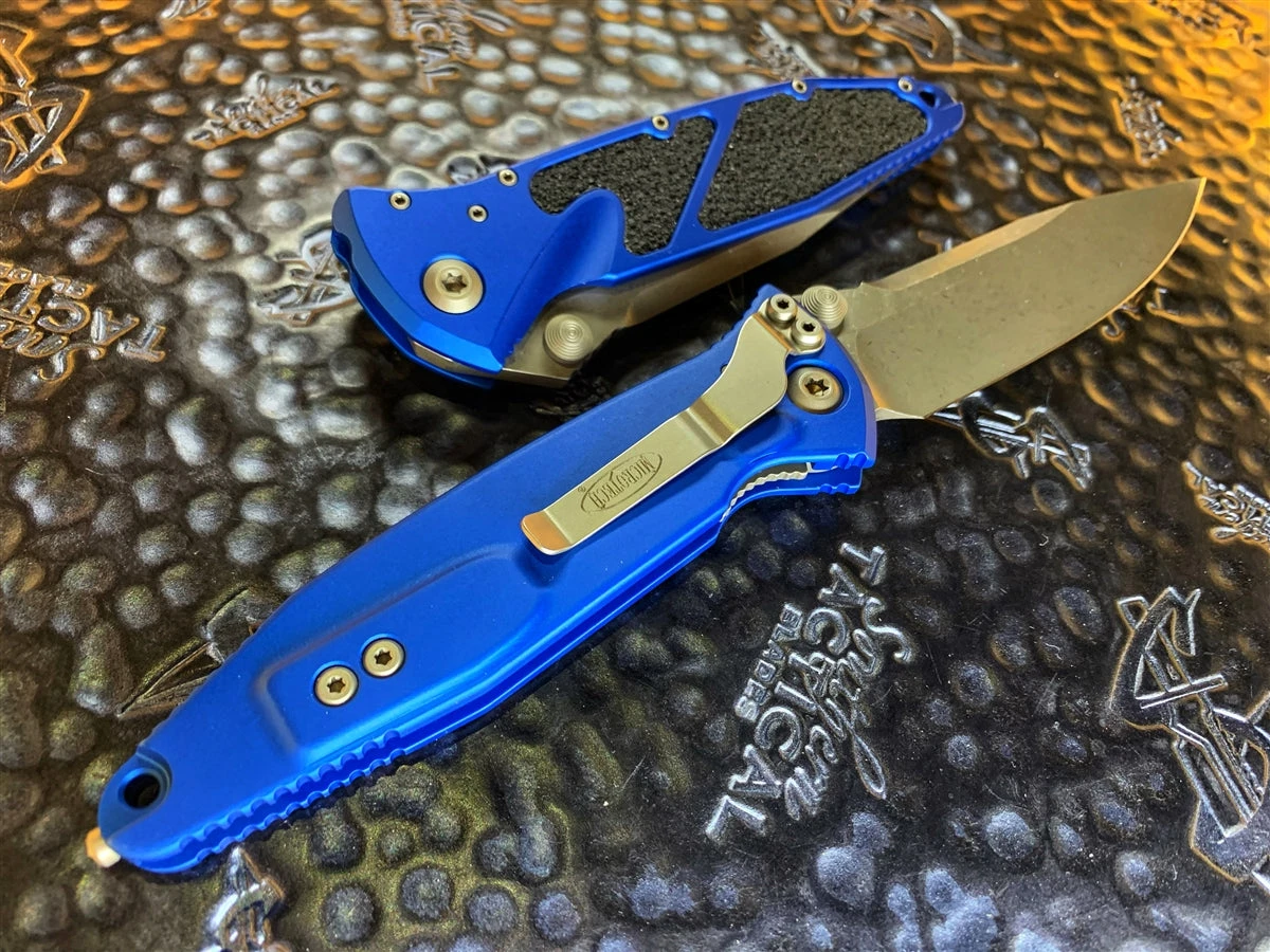 Microtech Socom Elite Manual Single Edge Apocalyptic Standard Blue 2 Microtech Socom Elite Manual Single Edge Apocalyptic Standard Blue - Image 2