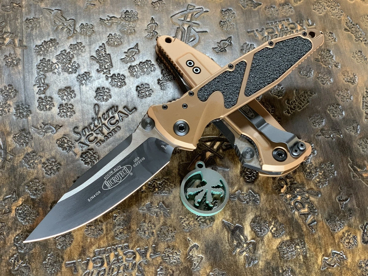 Microtech Socom Elite Single Edge Standard Tan 1 Microtech Socom Elite Single Edge Standard Tan