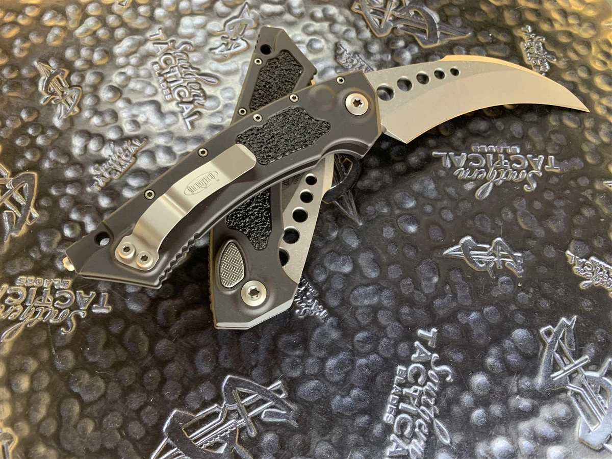 Microtech Hawk Automatic Stonewashed Standard “Proof Run” 2 Microtech Hawk Automatic Stonewashed Standard “Proof Run” - Image 2