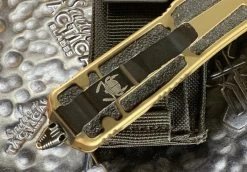 Microtech Navy Scarab Single Edge Part Serrated Tan -PrecisionBladesMicrotech MT182 2TA 4