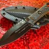 Microtech/Borka Blades SBD Dagger DLC Full Serrated W/ Carbon Fiber Scales Signature Series