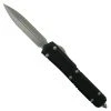 Microtech Signature Series Makora OTF Knife, Apocalyptic Stonewash Dagger Blade