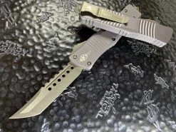 Microtech Combat Troodon Hellhound Tanto Apocalyptic Standard Grey -PrecisionBladesMicrotech MT219 10APGY 4