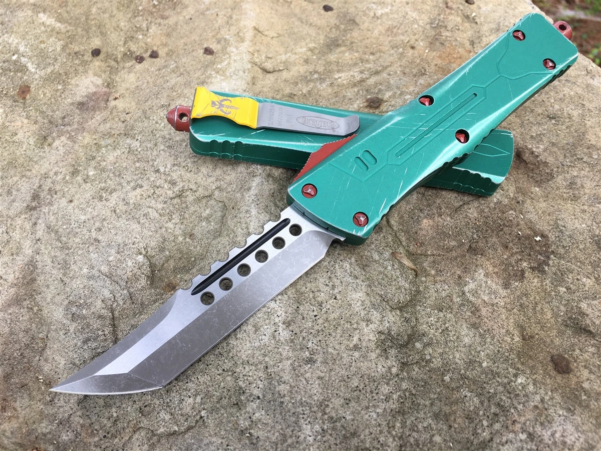 Microtech Combat Troodon OTF Automatic Knife Bounty Hunter Hellhound Tanto 1 Microtech Combat Troodon OTF Automatic Knife Bounty Hunter Hellhound Tanto