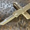 Microtech Signature Series Combat Troodon Hellhound Tanto Standard Cerakote Dark Earth