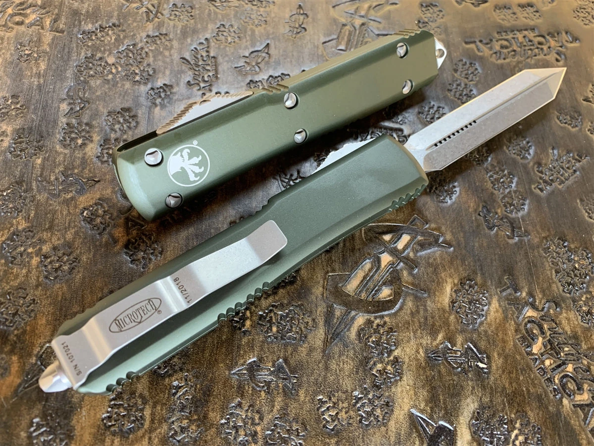 Microtech Ultratech Spartan Stonewashed Standard OD Green 2 Microtech Ultratech Spartan Stonewashed Standard OD Green - Image 2