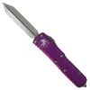Microtech Violet UTX-85 Spartan OTF Auto Knife, Stonewash Blade