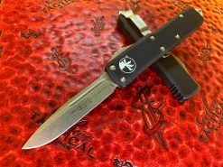 Microtech UTX-85 Single Edge Stonewashed Standard