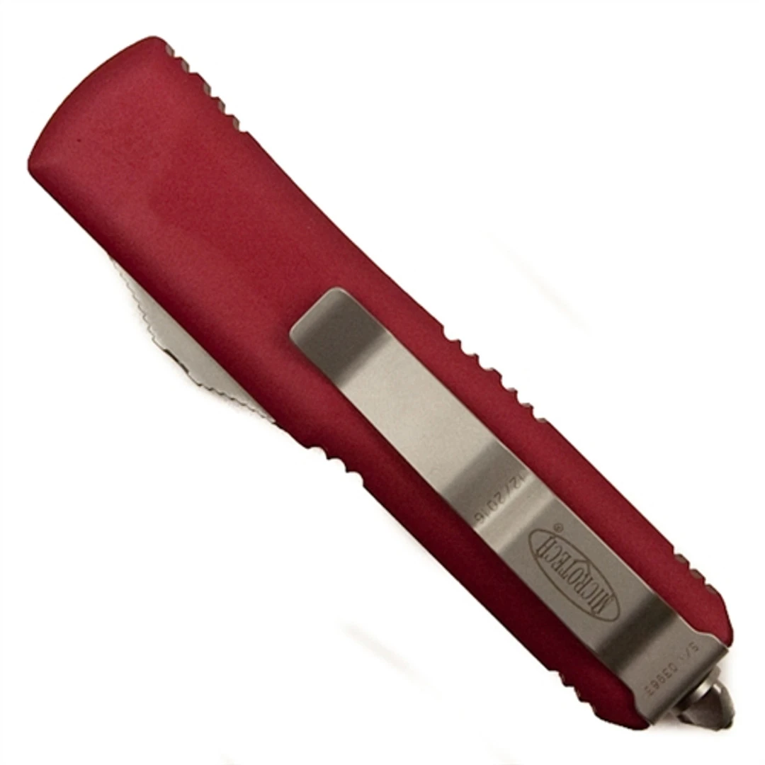 Microtech 231-10RD Red UTX-85 S/E OTF Auto Knife, Stonewash Blade 2 Microtech 231-10RD Red UTX-85 S/E OTF Auto Knife, Stonewash Blade - Image 2