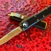 Microtech UTX-85 Single Edge Bronzed Part Serrated