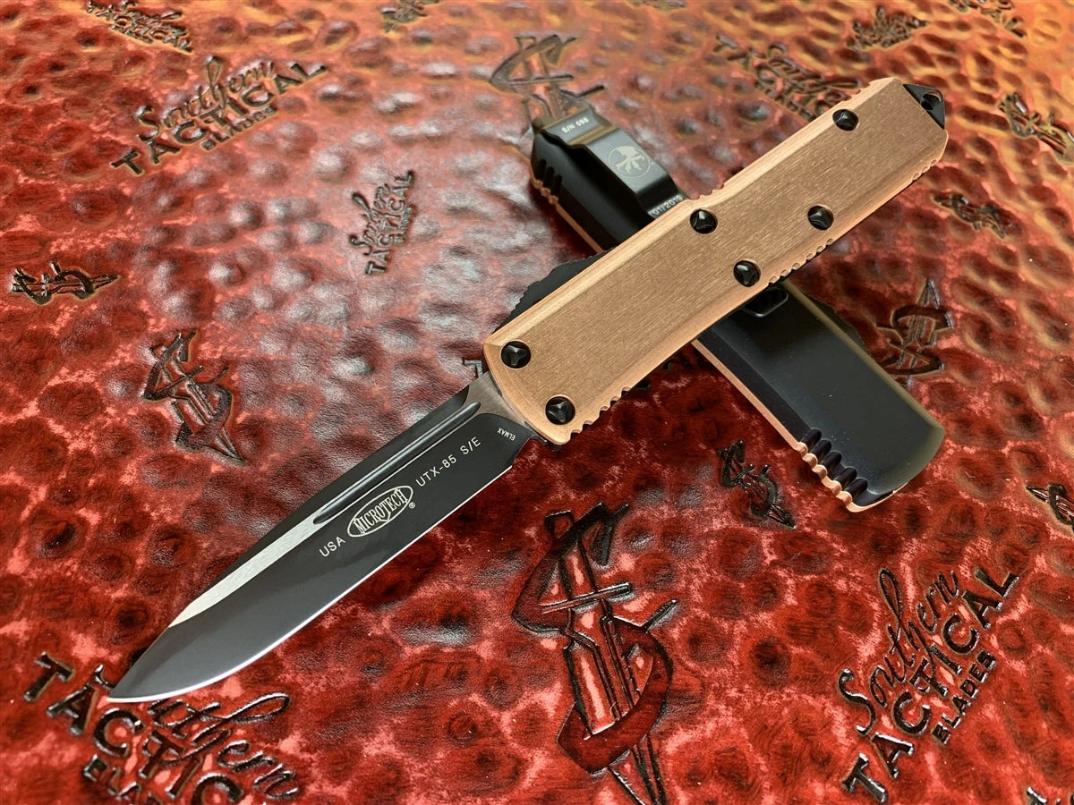 Microtech UTX-85 Single Edge Standard Copper Top 1 Microtech UTX-85 Single Edge Standard Copper Top