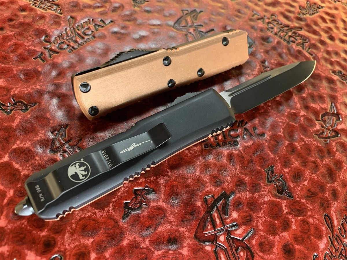 Microtech UTX-85 Single Edge Standard Copper Top 2 Microtech UTX-85 Single Edge Standard Copper Top - Image 2