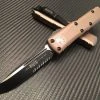 Microtech UTX85 Single Edge Part Serrated Tan