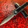 Microtech UTX85 Double Edge Apocalyptic Standard Distressed Black