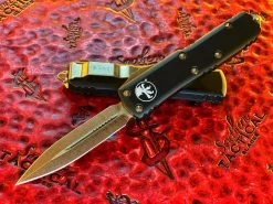Microtech UTX-85 Double Edge Bronzed Standard