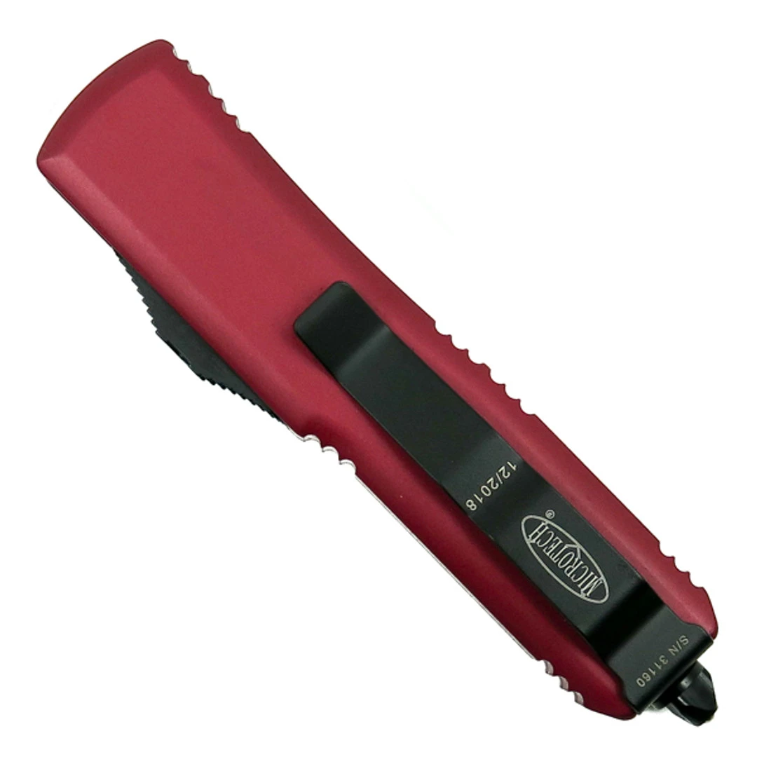 Microtech Red UTX-85 Dagger OTF Auto Knife, Black Blade 2 Microtech Red UTX-85 Dagger OTF Auto Knife, Black Blade - Image 2