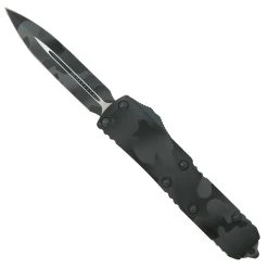 Microtech Signature Series Urban Camo UTX-85 OTF Auto Knife, Dagger Blade