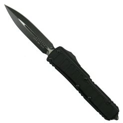 Microtech Signature Series UTX-85 II OTF Knife, Black Dagger Blade