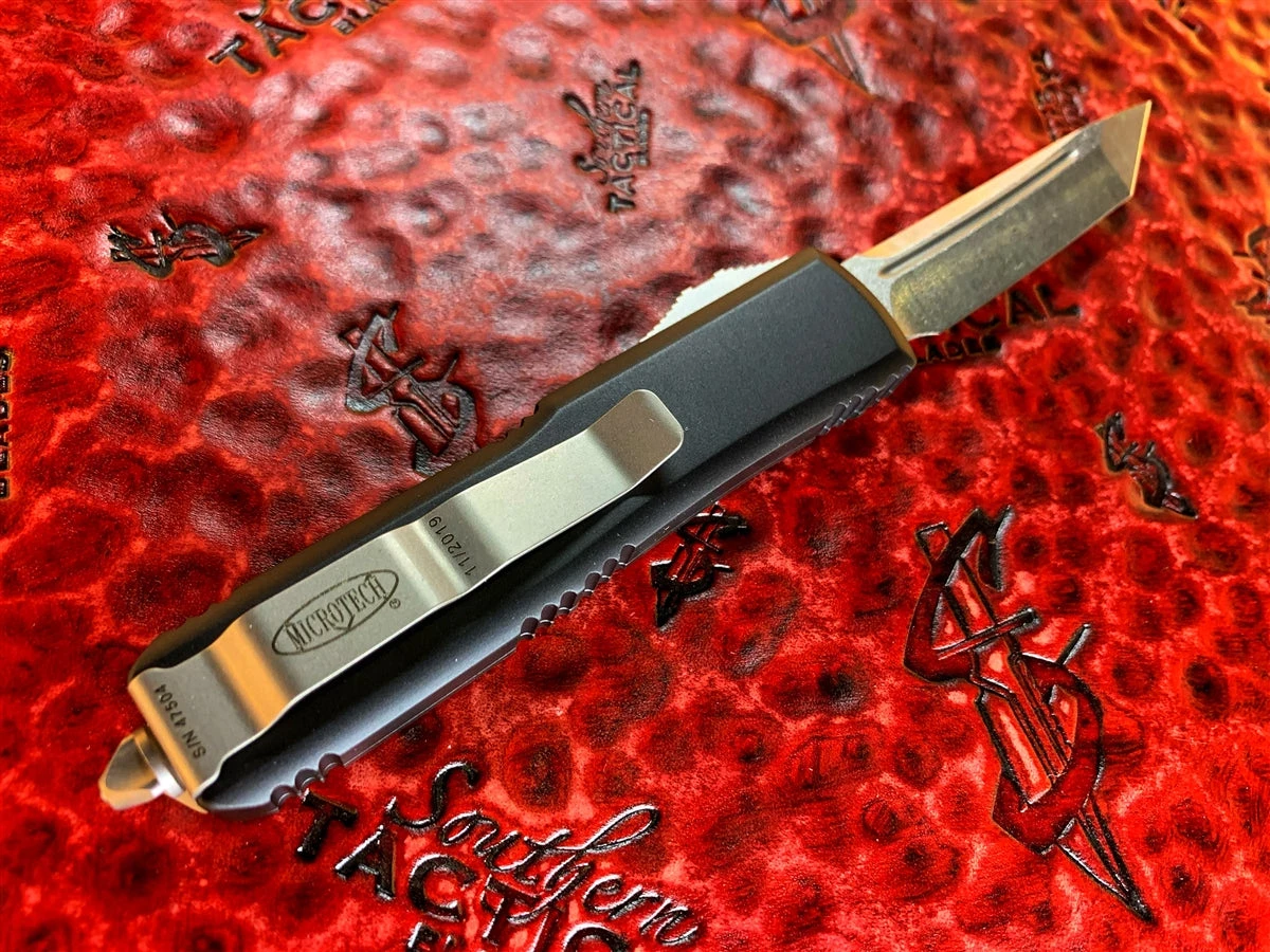 Microtech UTX85 Tanto Stonewashed Standard 2 Microtech UTX85 Tanto Stonewashed Standard - Image 2