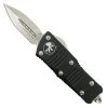 Microtech Mini Troodon CA Legal OTF Auto Knife, Dagger Stonewash Blade