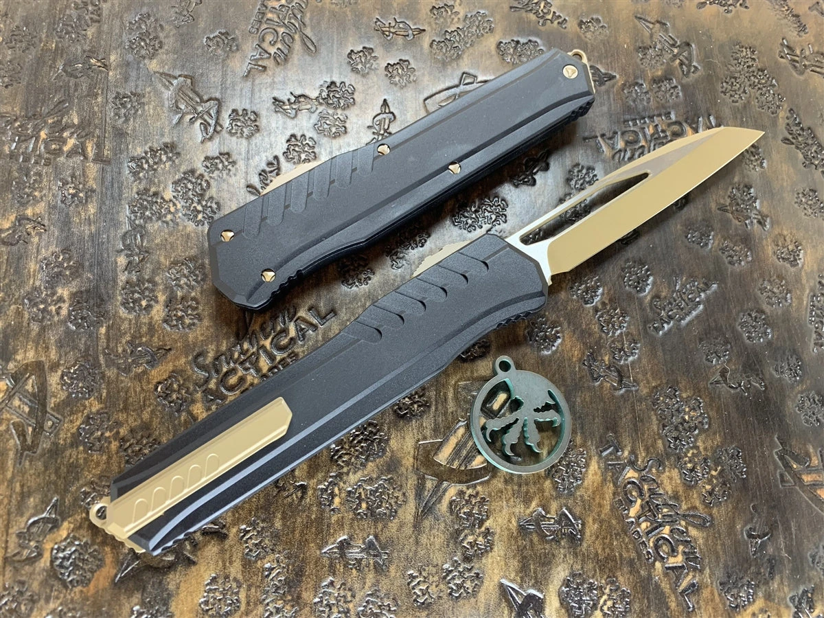 Microtech Cypher MK7 Wharncliffe Limited Edition Tan Blade W/ Tan Accents 2 Microtech Cypher MK7 Wharncliffe Limited Edition Tan Blade W/ Tan Accents - Image 2