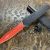 Microtech Cypher MK7 Double Edge Red W/ Black Accents