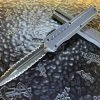 Microtech Cypher MK7 Double Edge Double Full Serrated Grey
