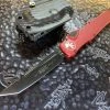 Microtech HALO VI Tanto Black Standard DLC Red Signature Series