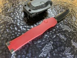 Microtech HALO VI Tanto Black Standard DLC Red Signature Series -PrecisionBladesMicrotech MT250 1DLCRDS 4