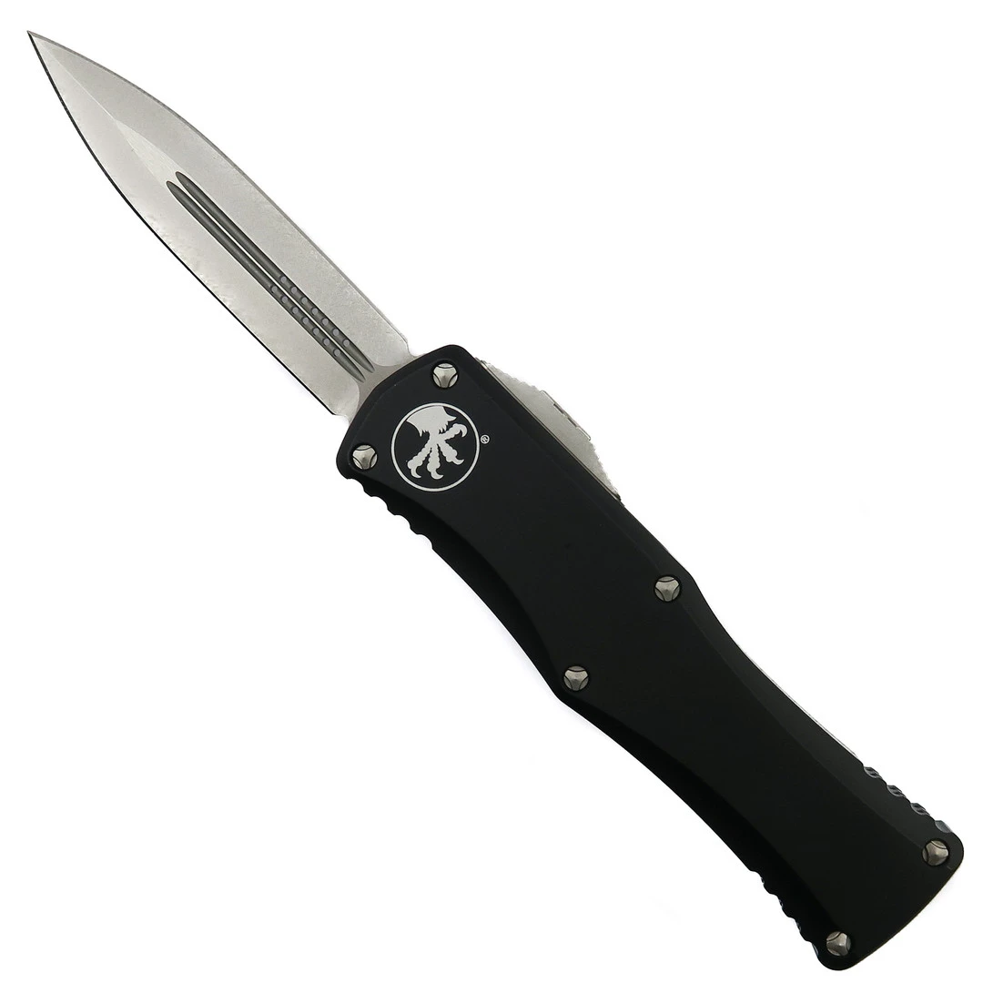 Microtech Hera OTF Knife, Stonewash Dagger Blade 1 Microtech Hera OTF Knife, Stonewash Dagger Blade