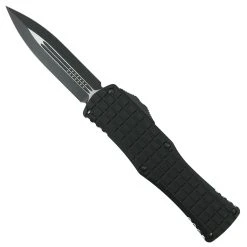 Microtech Signature Series Frag Pattern Hera OTF Knife, Black Blade
