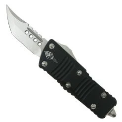 Microtech Signature Series Mini Troodon OTF Knife, Hellhound Stonewash Blade