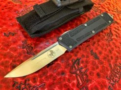 Microtech QD Scarab Prototype, Single Edge, Hand Rubbed Satin Standard Serial 003