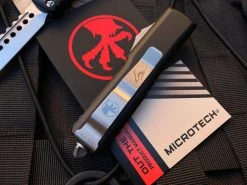 Microtech UTX-85 Hellhound Black Aluminum Body W/ Stonewashed Plain Edge Blade (3.1”) 719-10S -PrecisionBladesMicrotech image 0262feea ccb1 4a8d aa74 6234a0cf81c1 79676.1680805517