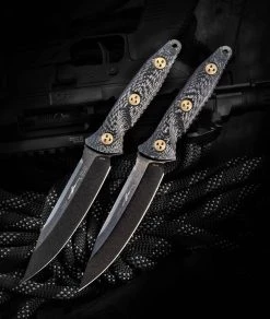 Microtech Socom Alpha Single Edge DLC Carbon Fiber Signature Series