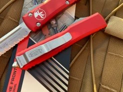 Microtech Ultratech T/E Red Aluminum Body W/ Stonewashed Full Serrated Blade (3.4”) 123-12RD 5 Microtech Ultratech T/E Red Aluminum Body W/ Stonewashed Full Serrated Blade (3.4”) 123-12RD -PrecisionBladesMicrotech image 20cbb31d 8a26 49c2 91d9 150a804f4b95 89789.1680805515