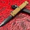 Microtech Ultratech Double Edge Standard Tan Frag G10 Signature Series