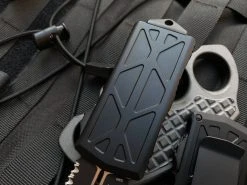 Microtech Exocet D/E Black Aluminum Body W/ Black Tactical Double Full Serrated Blade (1.9”) 157-D3T -PrecisionBladesMicrotech image 34a4fc47 e00c 4172 9cf7 e00e6c605c0e 60154.1680805537