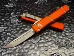 Microtech Ultratech Tanto Stonewashed Standard Orange