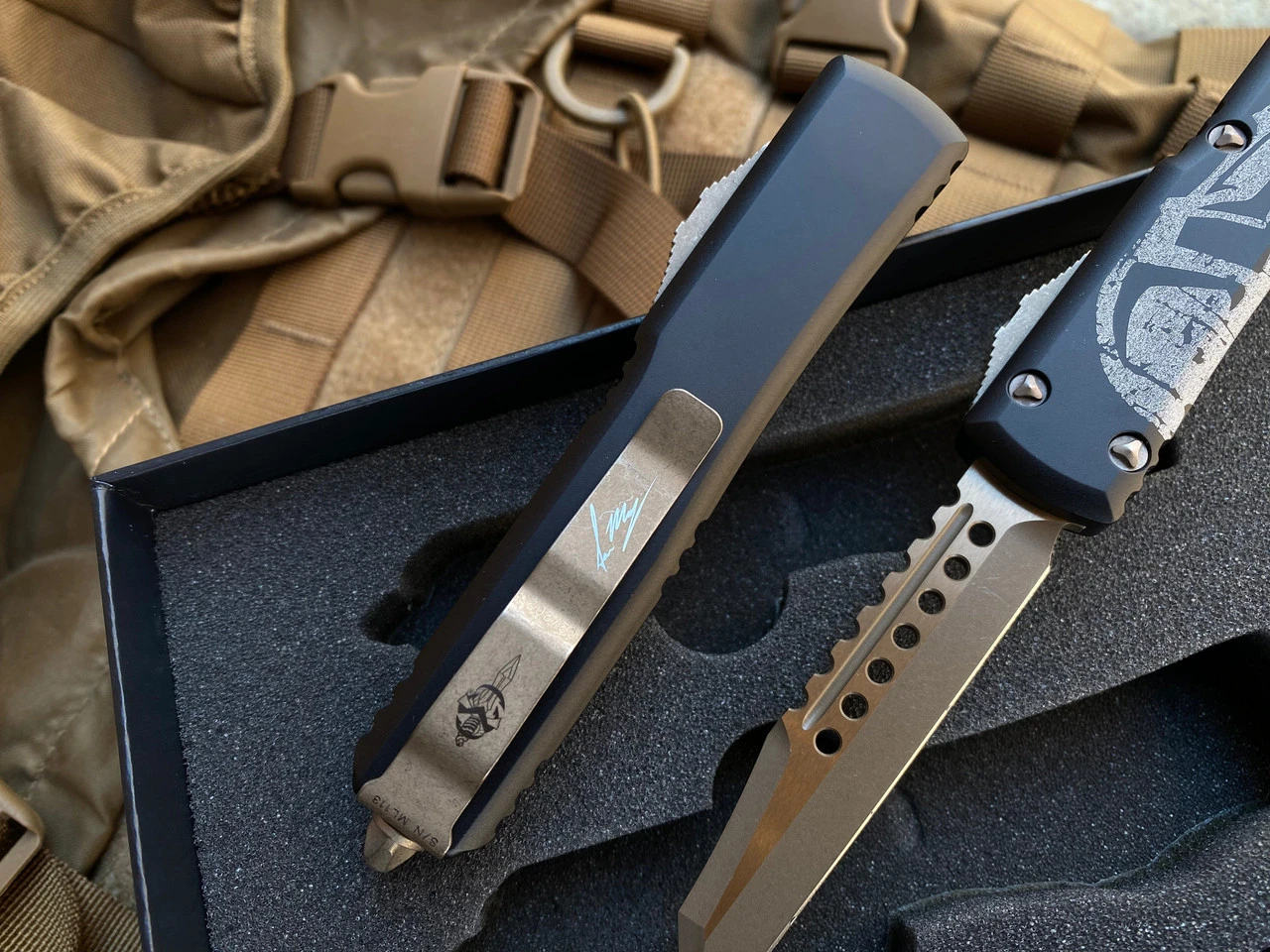 Microtech Molon Labe Ultratech Warhound And Hellhound Set 119-13SETMLS 6 Microtech Molon Labe Ultratech Warhound And Hellhound Set 119-13SETMLS - Image 6