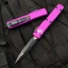 Microtech Ultratech D/E Violet Aluminum Body W/ Black Plain Edge Blade (3.4”) 122-1VI