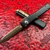 Microtech Ultratech Double Edge Bronzed Full Serrated